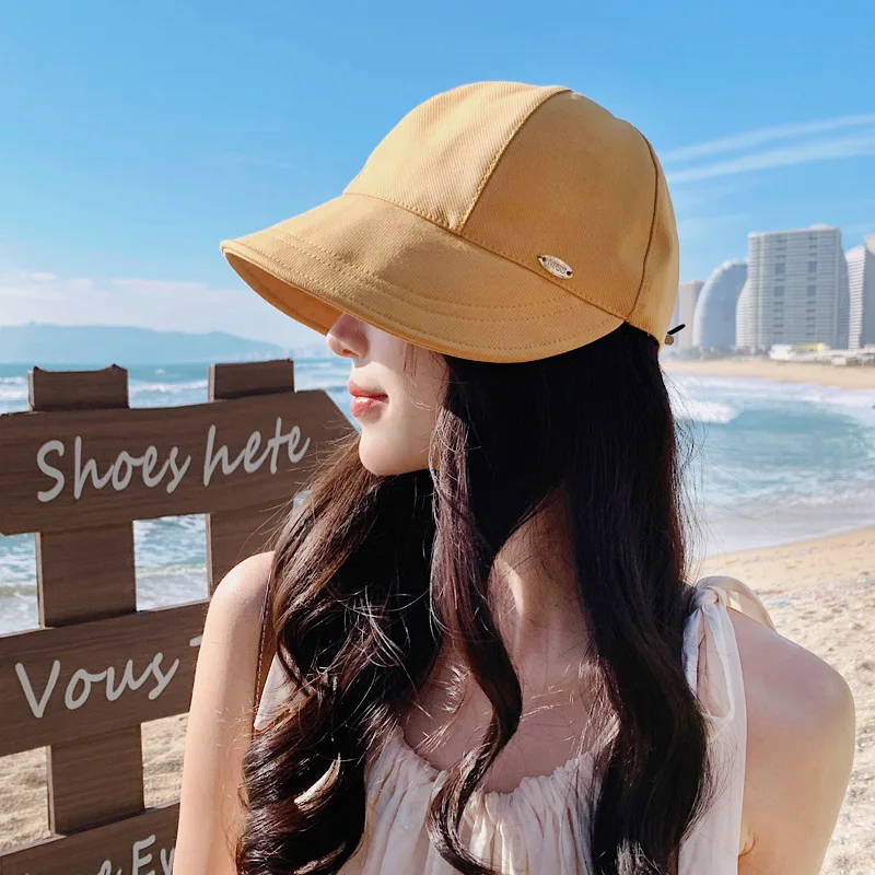 2023 Korean Spring Autumn New Hat Female Japanese-Style and Internet-Famous Ins Peaked Cap Summer Thin Type Sunscreen