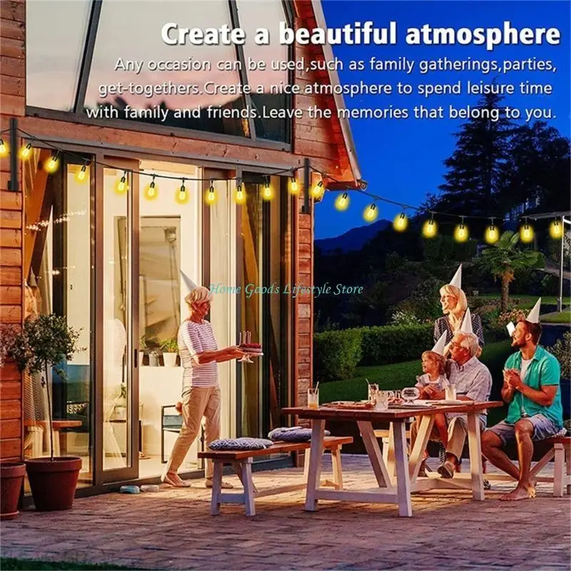 E74E خفيفة الوزن في الهواء الطلق سلسلة الضوء جبل تنوع ترقيات ديكورك الخارجي #4