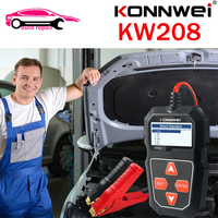 KONNWEI KW208 KW 208 Car 12V Battery Tester 100 to 2000CCA Cranking Charging Circut Battery Analyzer 12 Volts Battery Tools