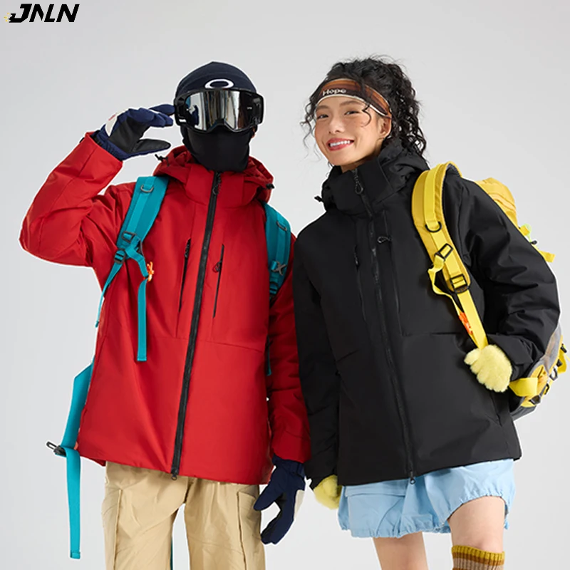 

JNLN Men's Women's Winter Coat Waterproof Windproof Warm Fleece Jacket Unisex Hiking Camping Skiing Climbing Thermal Windbreaker