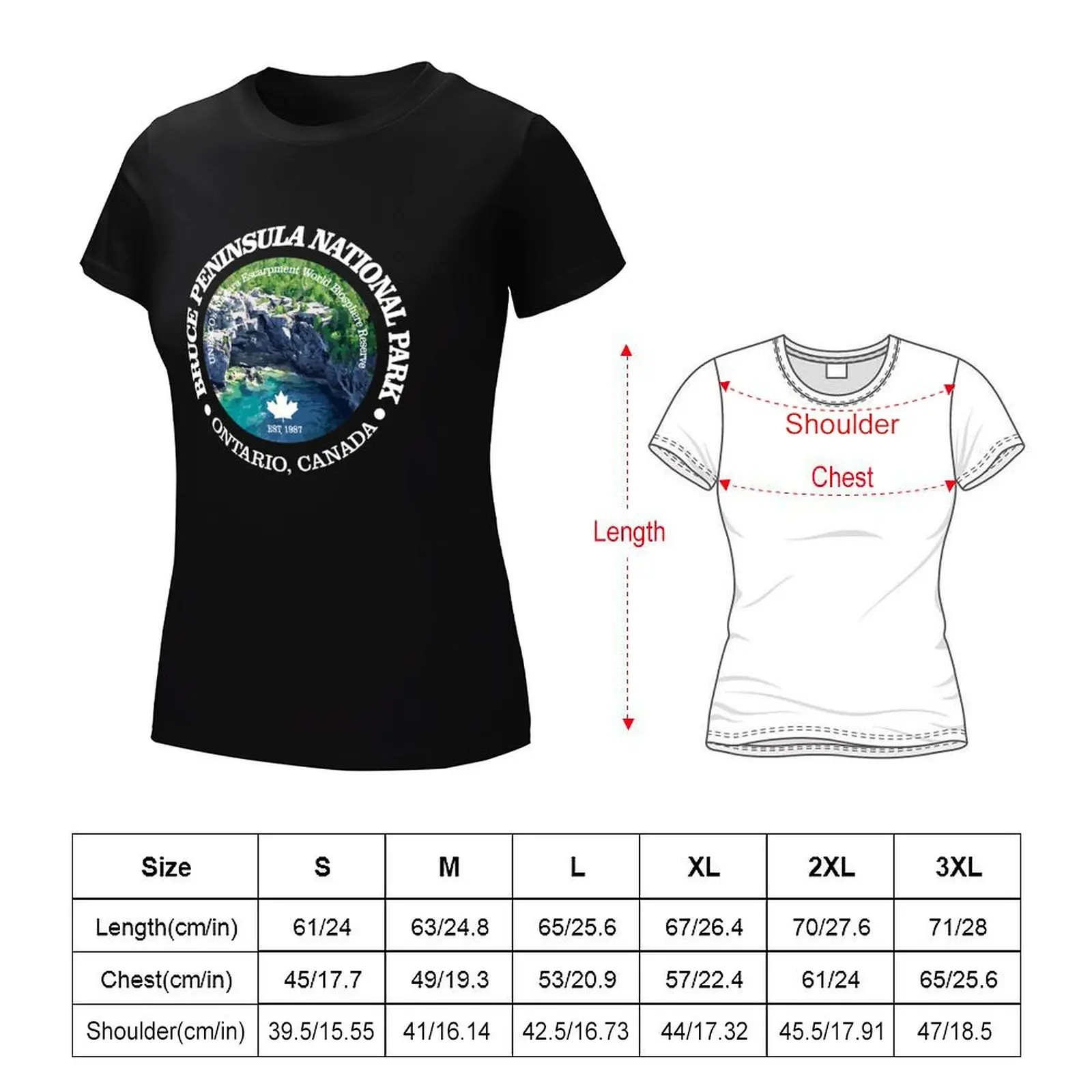 Bruce Peninsula National Park (NP) T-shirt summer clothes animal print shirt for girls cute tops clothes for Women