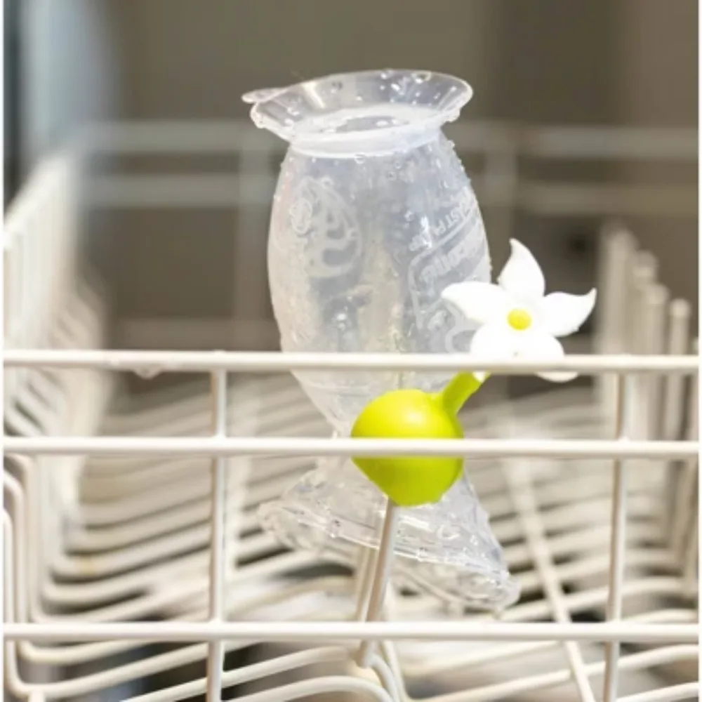 مجموعة أدوات أمي الجديدة، غطاء آمن لغسالة الأطباق لتغطية المضخة أثناء سدادة الزهور في الثلاجة لوقف الانسكابات