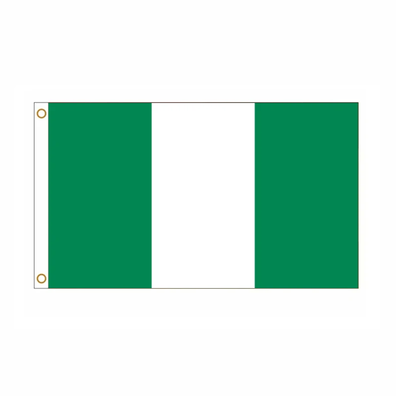 5 Pcs/lot Nigeria National Flag 90x150cm Nigeria Flag Federal Republic of Nigeria National Flag wholesale