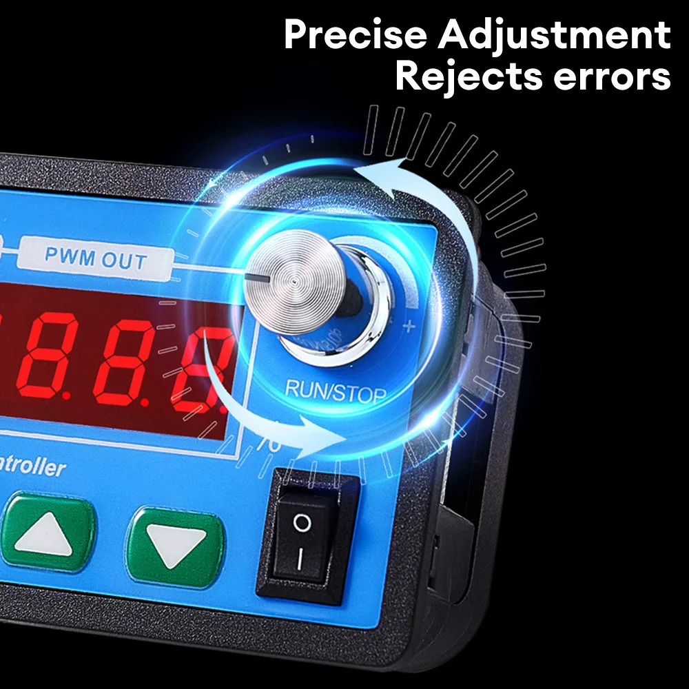 DC6-55V 30A PWM DC motor motor speed regulator 4-digit digital tube tachometer motor drive intelligent all-in-one machine