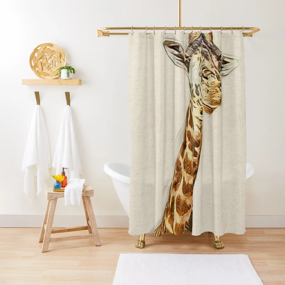 

Safari Giraffe Shower Curtain Anime Shower Luxury Bathroom Waterproof Fabric Shower Bath Curtain