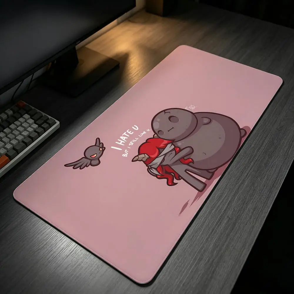 game The Binding of Isaac Mouse Pad MousePad Stitched Edge Gaming Anti‑Slip Rubber Base Waterproof Desk Mat For Office Laptop PC