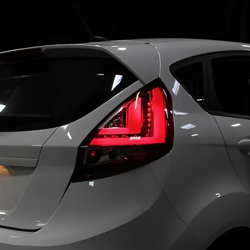 For Ford Fiesta 2009-2015 LED Auto Rear Back Lamps Accessories Upgrade Flashing Signal Car Taillights Plug and Play Assembly