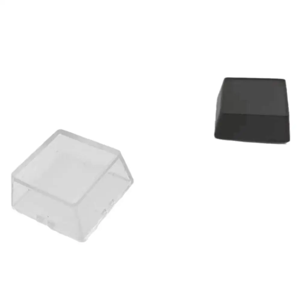 1/10pcs copritasti trasparenti copritasti a doppio strato rimovibile nero Ultra sottile tastiera meccanica Keycap protezione Shell