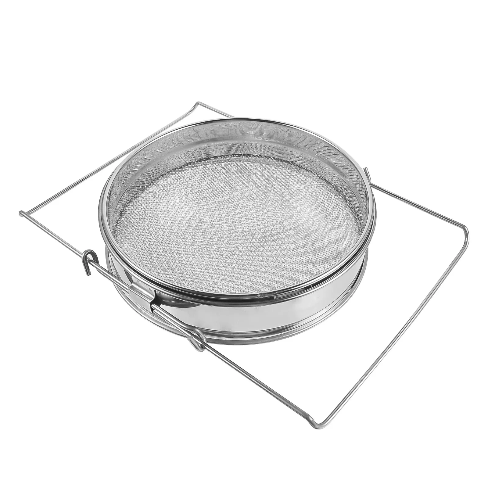Heavy Duty Stainless Steel Honey Strainer Net Fine Polished Mesh for Beekeeping Honey Filtration Rust Resistant Easy Clean