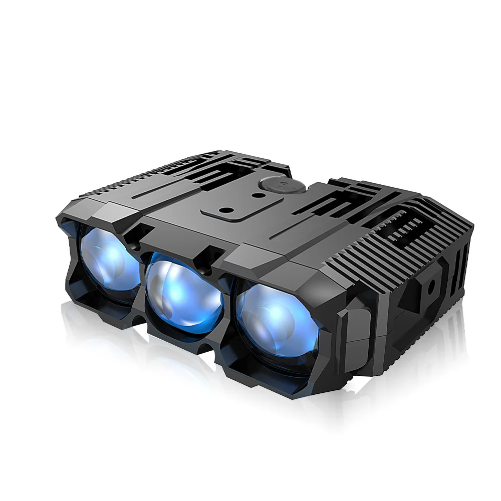 GM01 200W 6000k Spotlight LED Grille Car Fog Light Dual LED Projector External Auxiliary Light SUV Truck