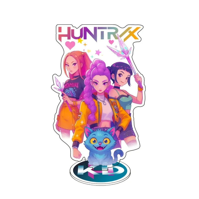 K-Pop Demon Hunters Acrylic Standing Sign Cartoon Anime Figure Peripherals Stand Model Desktop Decoration Collection Model Gifts