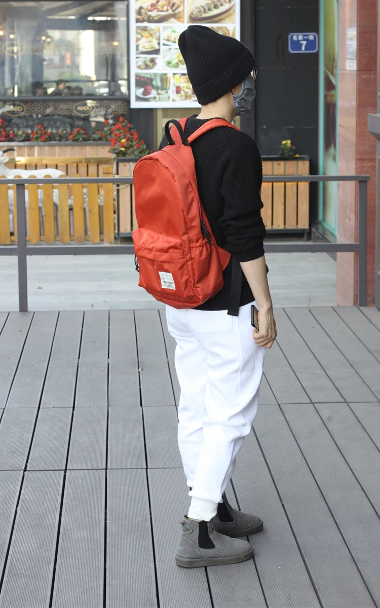 Casual Nylon Backpack Waterproof Lightweight Large Capacity Backpack Durable Schoolbag Trendy Ins Travel Bag  Backpacks for Men