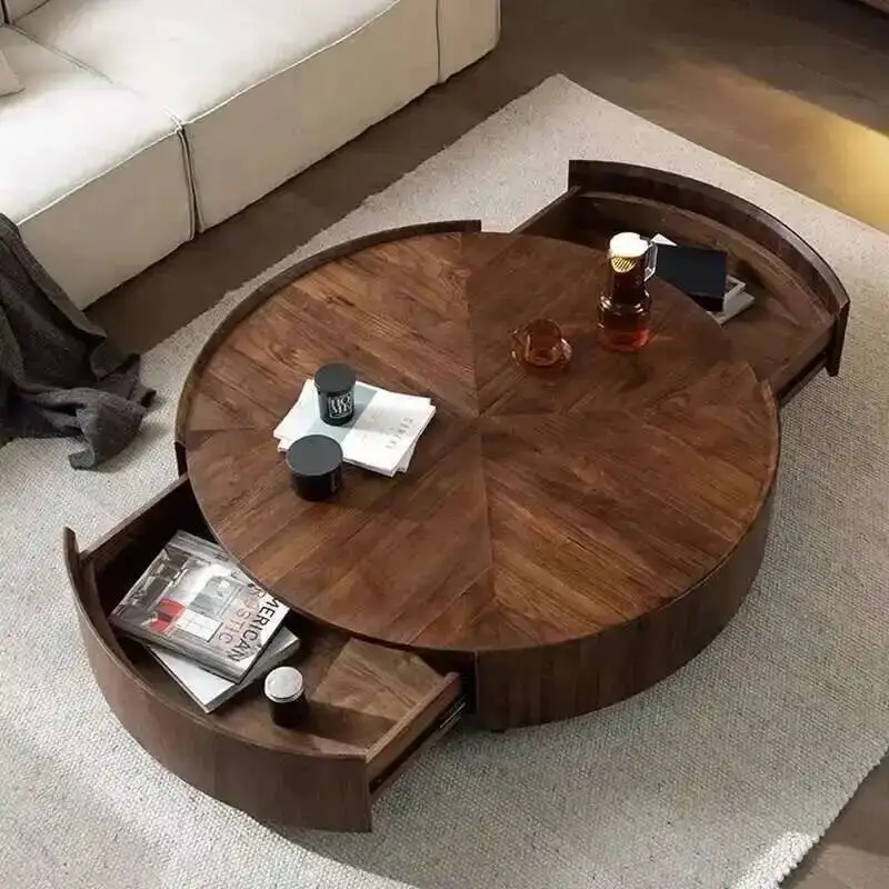 مركز طاولة القهوة الذكية المعيشة مع أدراج في أثاث الغرفة طاولة القهوة طاولة القهوة دي سنترو بارا سالا أثاث المنزل #4
