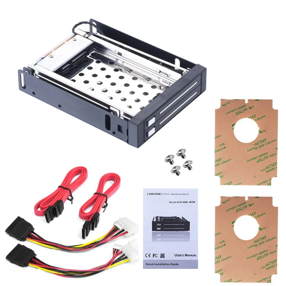 Obudowa płyty montażowej dysku twardego Mobilny stojak z funkcją Hot Swap do 2,5-calowego dysku twardego SATA III HDD i wnęki SSD