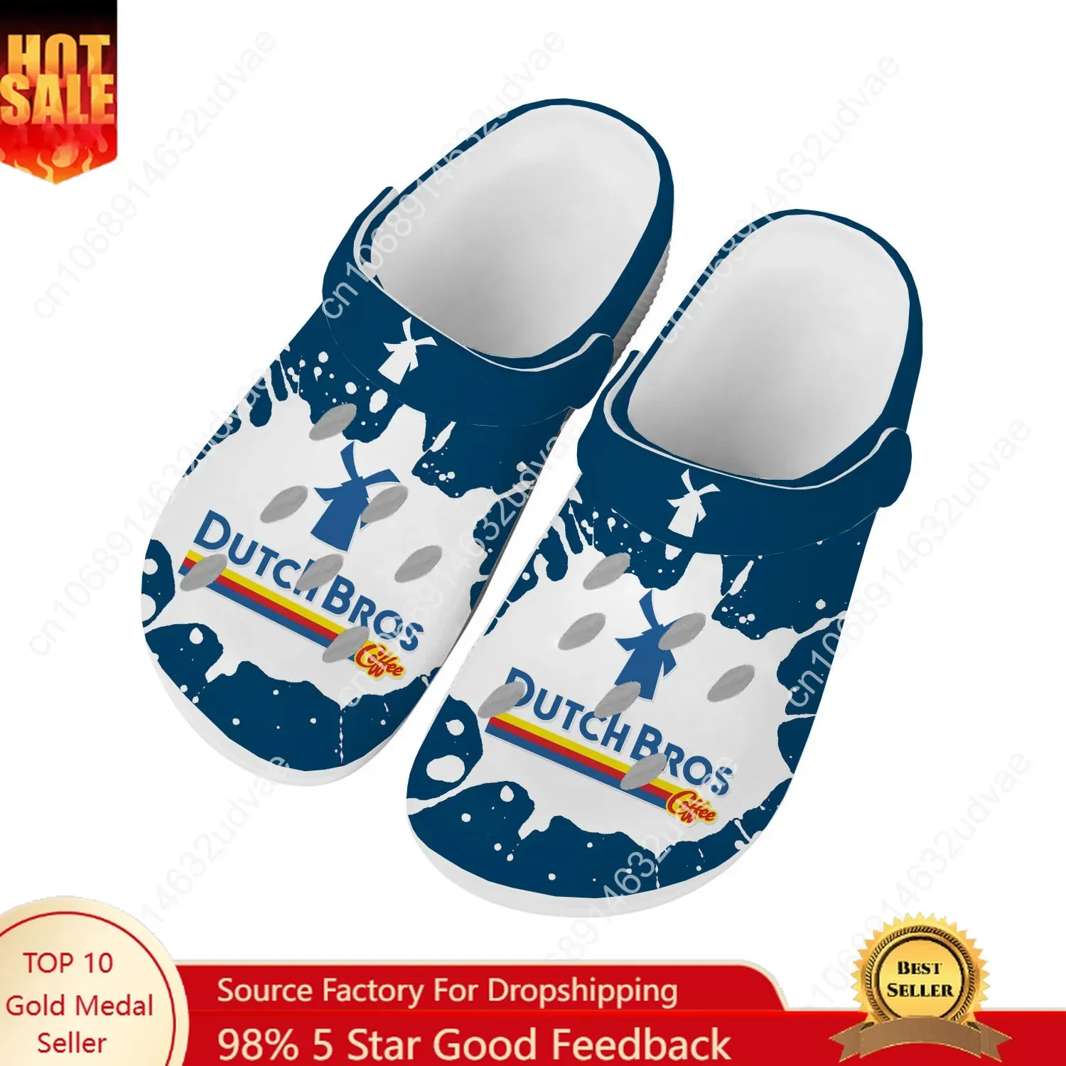 

D-Dutch B-Bros Water Shoes Mens Womens Comfortable Fashion Home Garden Clogs Customizd Sandals Beach Breathable Hole Slippers