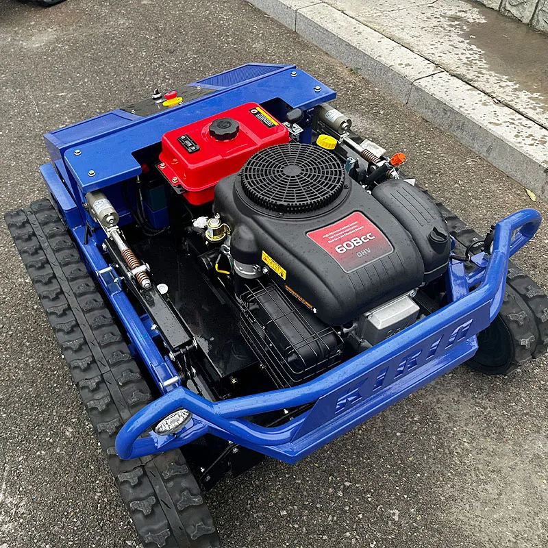 Agriculture Rubber Tracks Remote Control Robot Lawn Mower CE EPA Diesel Engine All Terrain Grass Cutting Machine