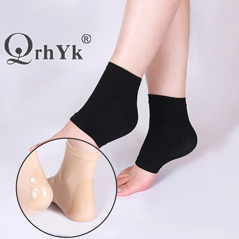 

2PCS Gel Moisturizing Heel Socks Spa Sock For Foot Care Gel Heel Socks For Dry Cracked Dry Feet Skin Gel Heel Repair Socks Tools