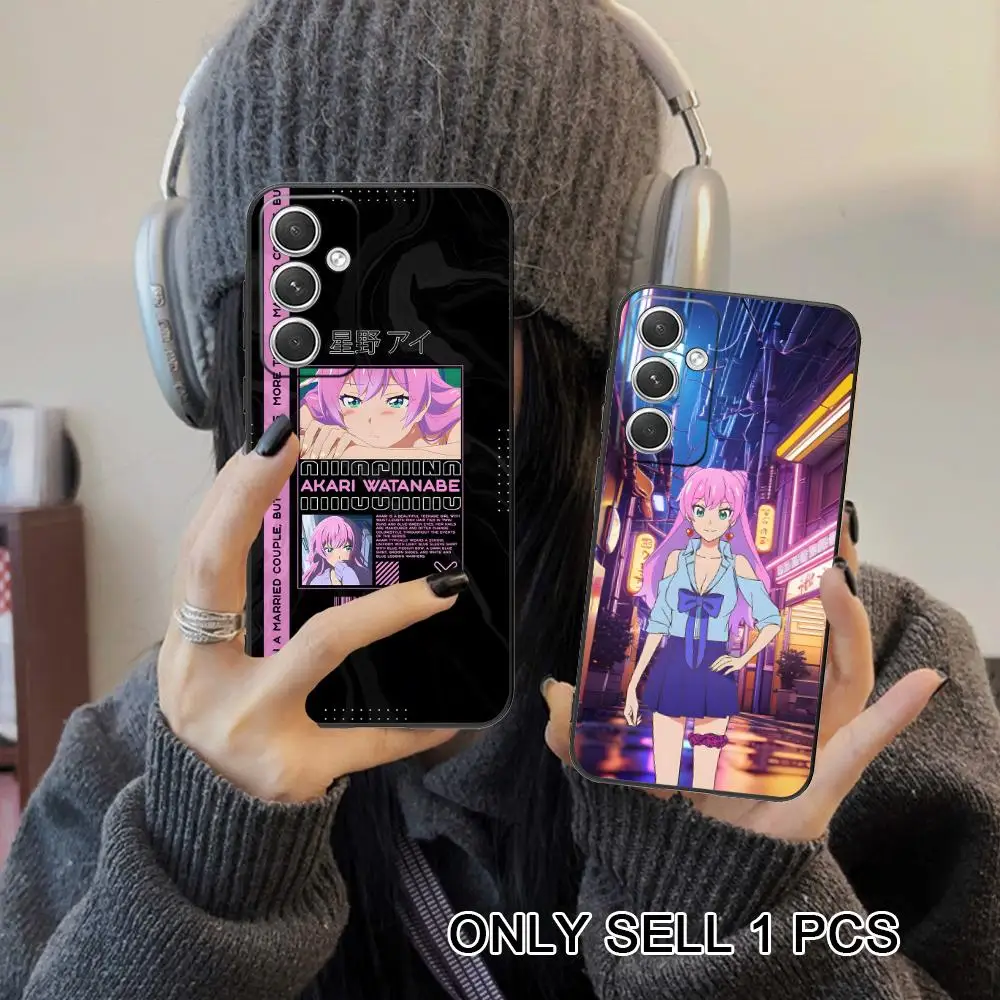 Anime Akari Watanabe Phone Case for Samsung Galaxy S26 S25 S24 S23 S22 S21 S20 Note20 Plus FE Ultra Soft TPU Shockproof Cover
