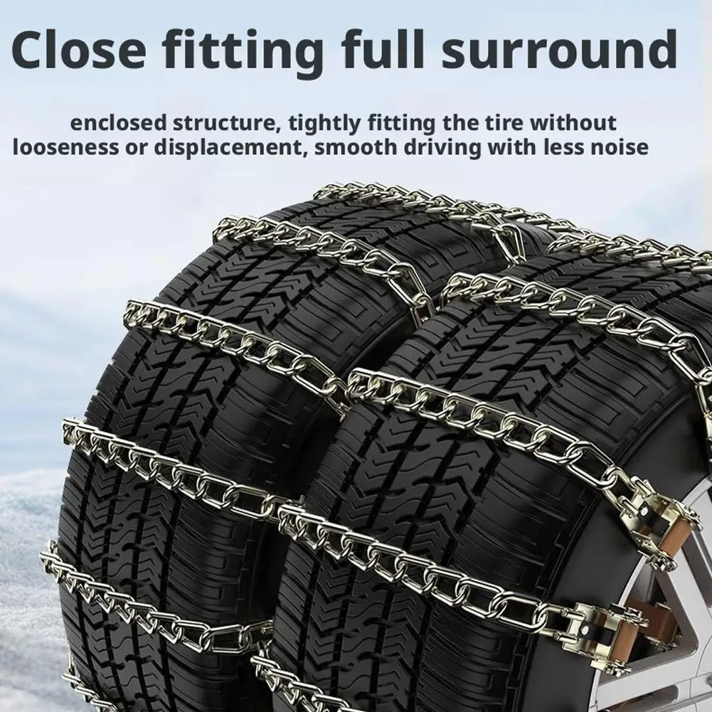 Manganese Steel Car Anti-Skid Chain Suv Small Car Off-Road Vehicle Snow Tire Chain Winter Snow Car Accessories