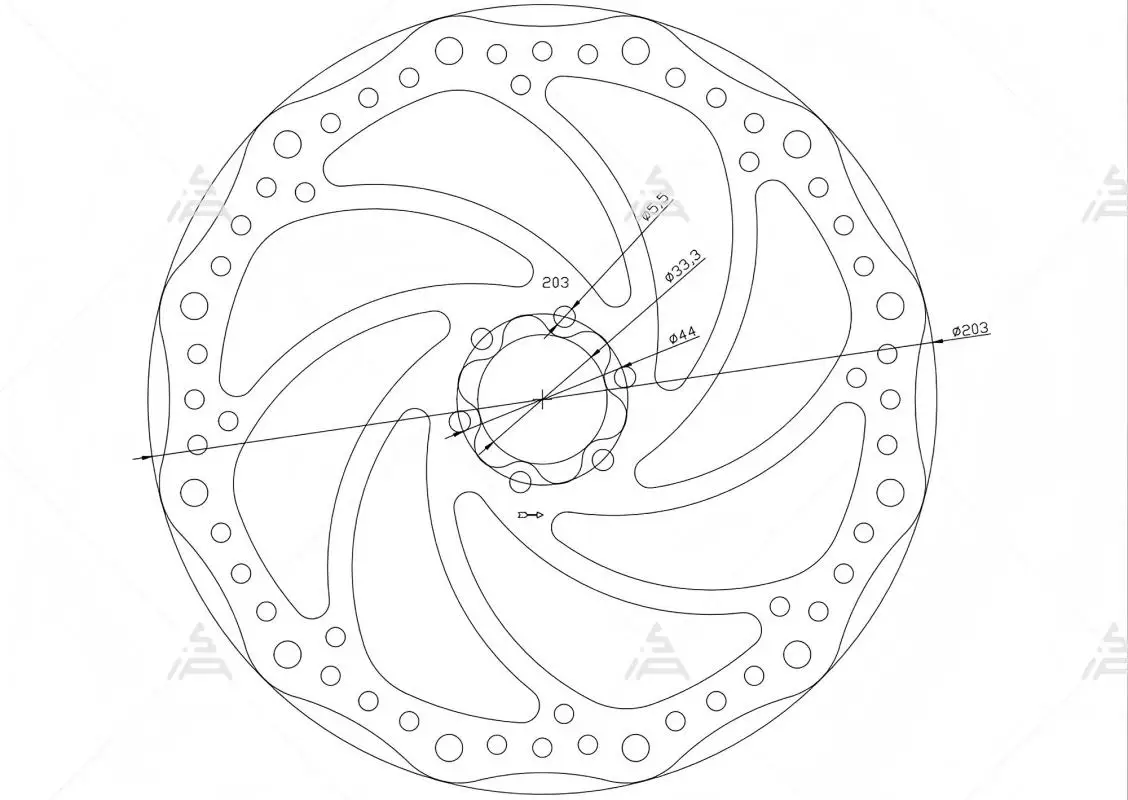 SiAECOSYS 203mm Bike Disc Brake Rotor Centerlock Hydraulic for MTB Mountain & Road Bicycles - Essential Disc Plate Upgrade