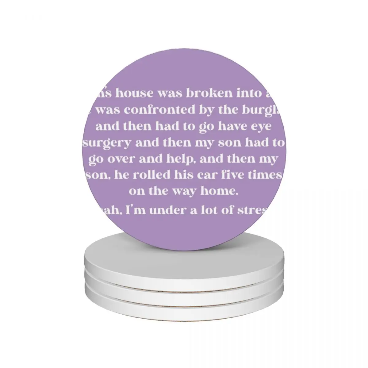 

RHOBH - Tom's house was broken into Ceramic Coasters (Set of 4) coffee cup stand cute kitchen cute cup Coasters