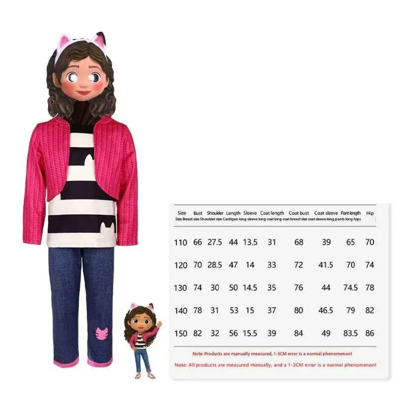 جديد غابي دمية فتاة فستان قناع هالوين زي غابي بيت الدمية كرنفال تأثيري حلي طفل حفلة عيد ميلاد فتاة مجموعة #5