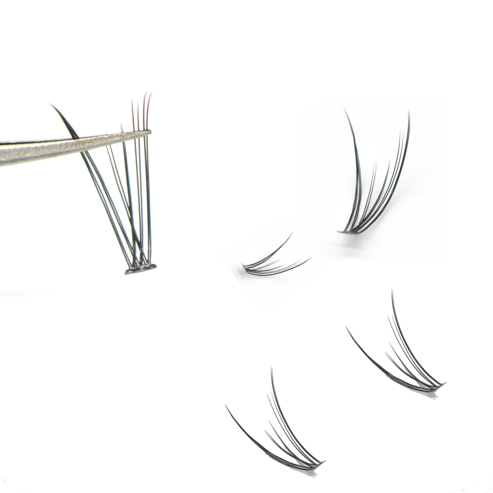 Hot Sale Bundle Eyelashes Natural Soft Fasle Fake Lashes 0.07mm Eyelash Extension Wholesale Makeup Dovetail Fly Eyelash