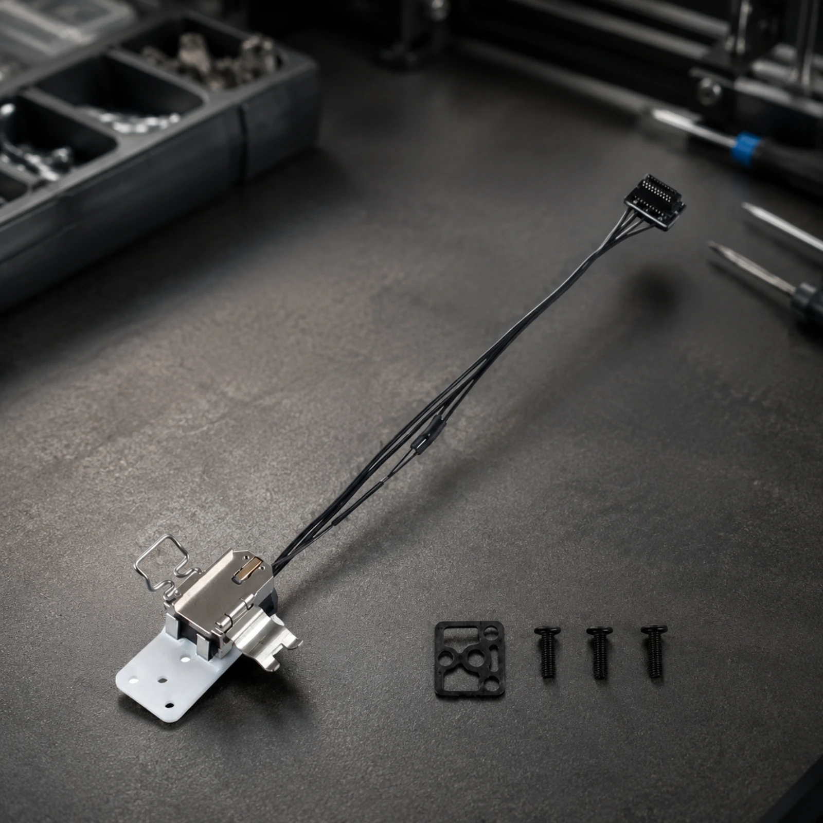 Bambu Laboratory H2S Hot-End Mounting Assembly Heat-Resistant Hot-End Mounting Assembly with Wiring and Connector