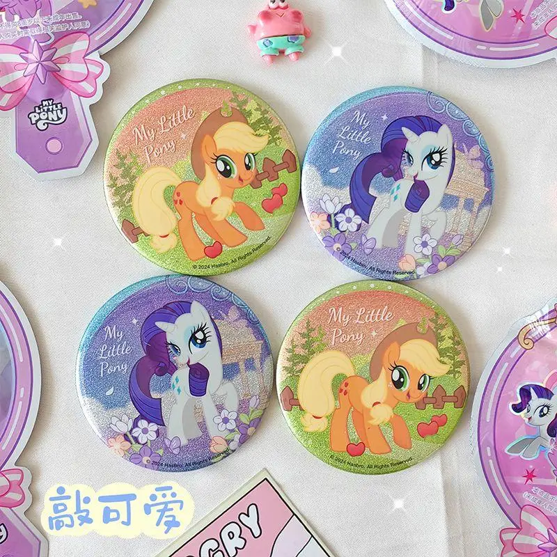 Espejo de Anime Kawaii creativo y bonito, espejo de maquillaje pequeño y práctico de My Little Pony, nuevo espejo de maquillaje, regalo para niña