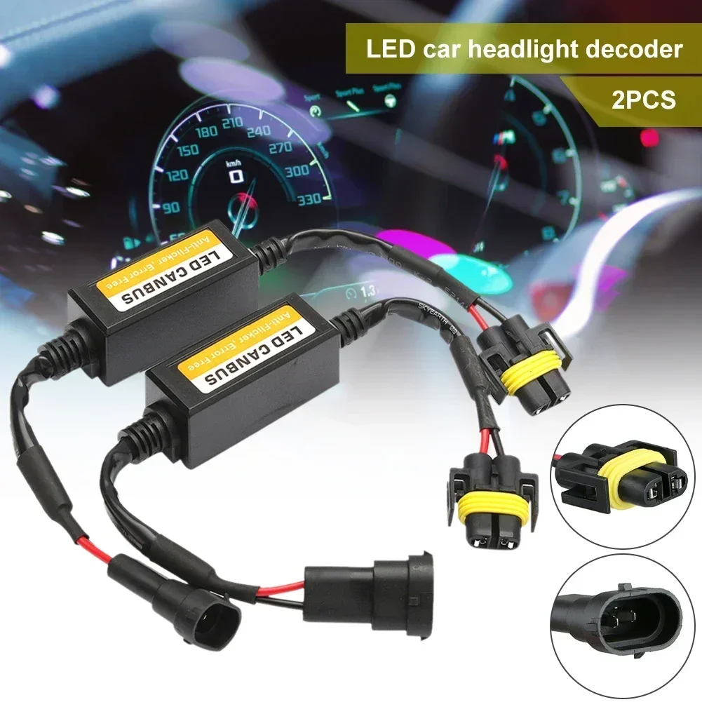 H1/H3/H4/H7/H8/H9/H11 Automotive LED Canbus Load Resistor Controller Fault Eliminator LED Decoder Light Error Free 12V