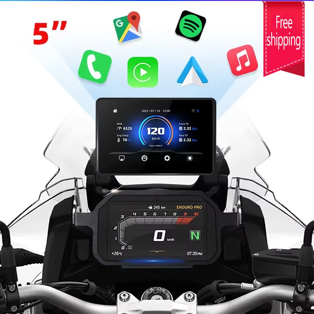 SMART Wireless CarPlay Moto Android Auto GPS Motorcycle Navigation Special For BMW R1200GS R1250GS R1300GS F800 F850 F900 S1000X