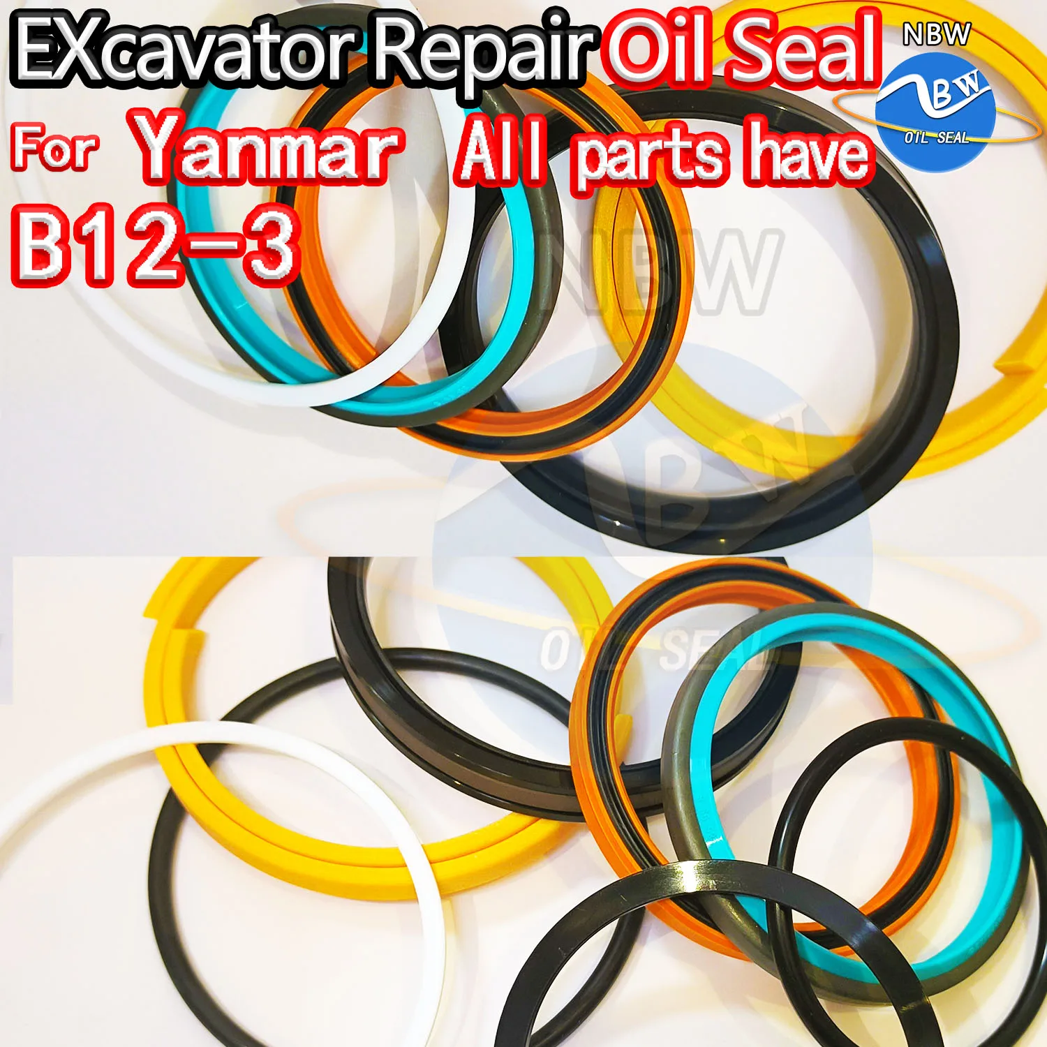 

For Yanmar B12-3 Excavator Oil Seal Kit High Quality Repair B12 3 ARM Bucket Hydraulic Pump Digger Clamshell Shovel Adjust Swing