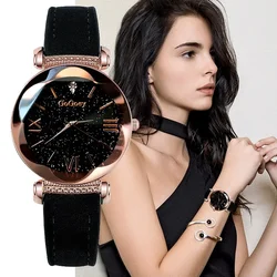 Zegarki damskie zegarek dla kobiet panie Starry Sky zegarek kwarcowy Montre Femme Reloj Mujer Horloges Vrouwen Relógio zegary