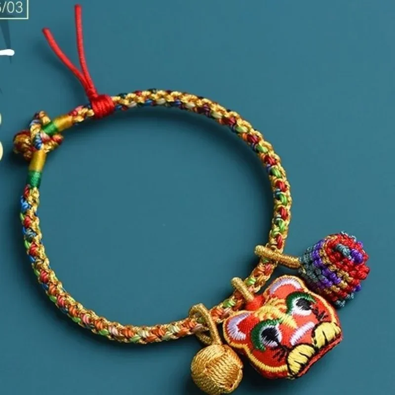 Dragon Boat Festival Colorful Rope Red Rope Bracelet Children's Baby Small Zongzi Handmade Woven Five-color Line Hand String