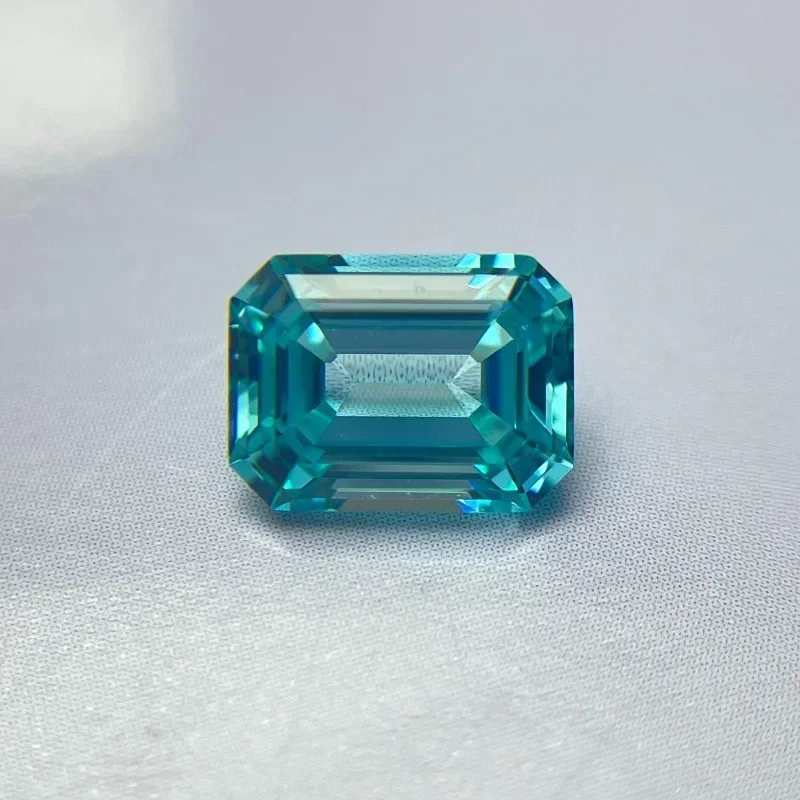 

Lab Grown Paraiba Emerald Cut Gemstone for DIY Advanced Jewelry Making Inlay Ring Necklace Bracelet Selectable AGL Certificate