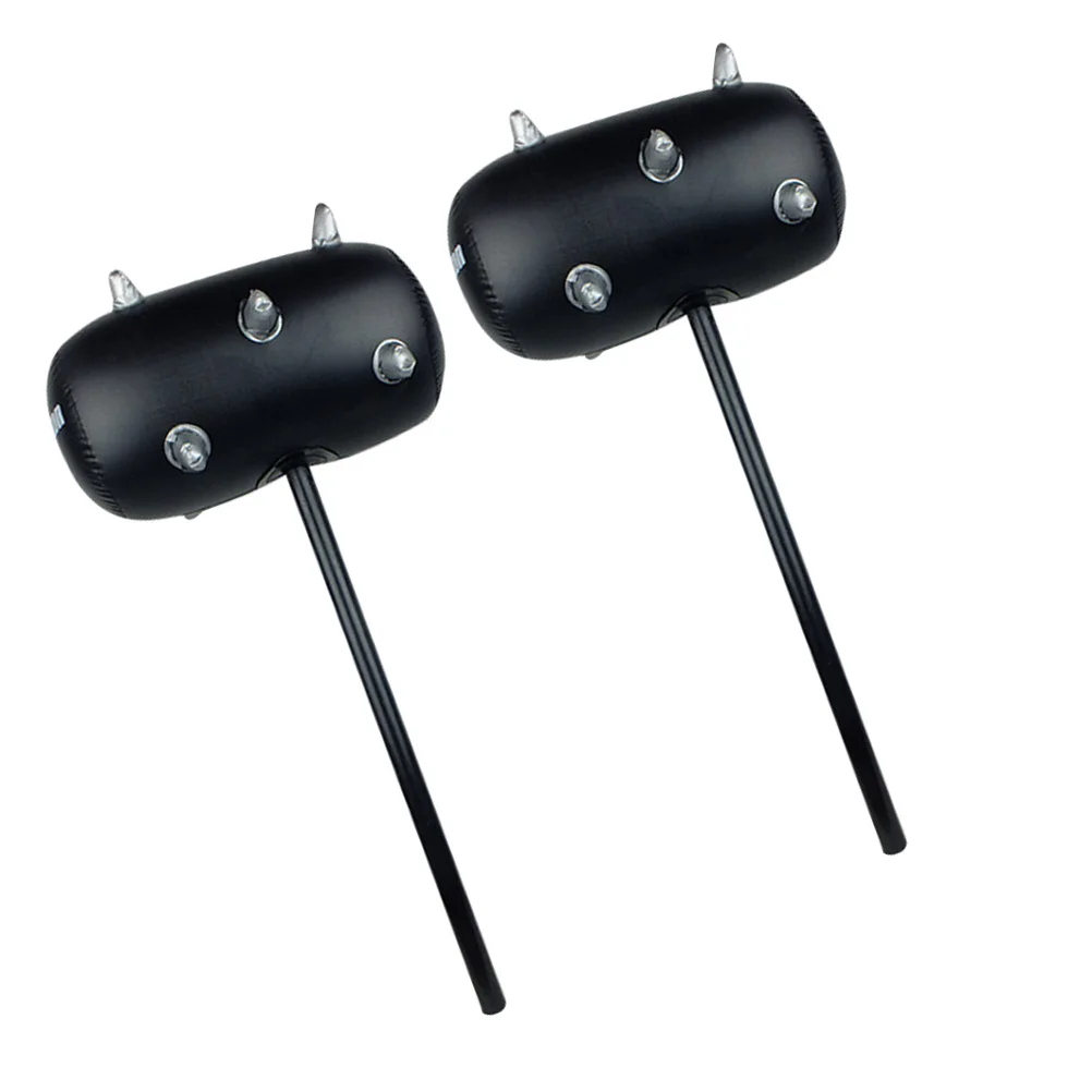 

2Pcs Inflatable Hammer PVC Large Hard Handle Safe to Use Comfortable Grip Stylish Pool Party Prop Inflatable Hammer