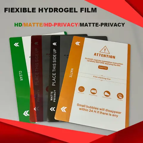 50PCS TPU HD MATTE HD-PRIVACY MATTE-PRIVACY SCREEN PROTECTOR Flexible Hydrogel Film FOR FILM CUTTING MACHINE