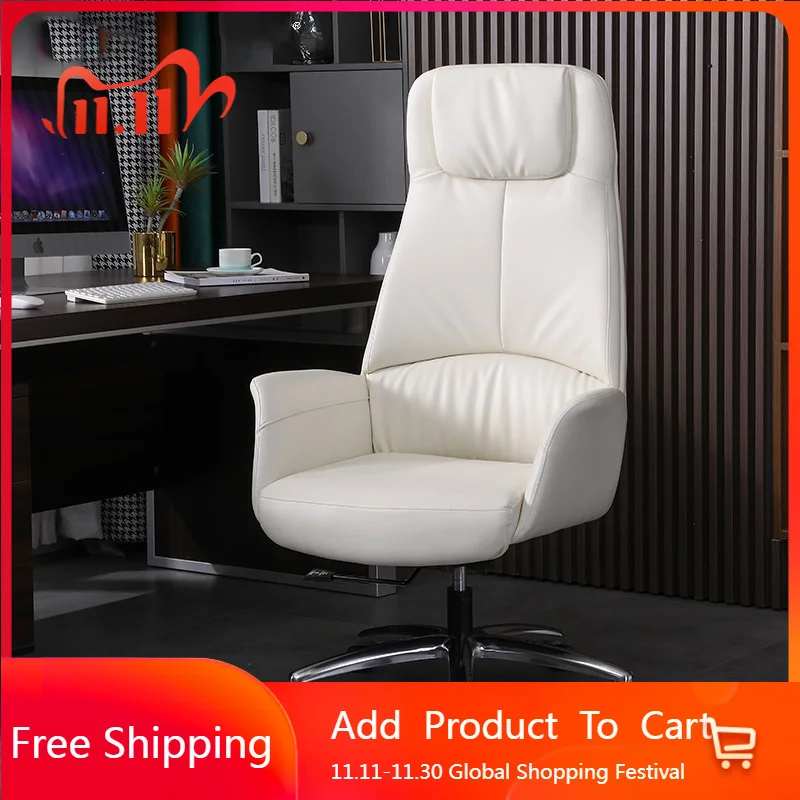 Designer Throne Office Chair Swivel Study Makeup Modern Office Chair Luxury Wheels Backrest Silla De Oficina Trendy Furniture