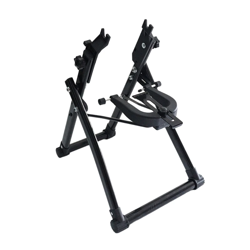 Foldable Mechanic Bike Wheel Truing Holder Assembly Stands Centering Bracket Bike Wheel Centre Support DIY Wheel Truing