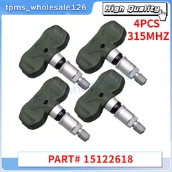 15122618 Tire Pressure Monitor Sensor 4PCS TPMS 315MHZ For 2003-2014 Chevrolet Colorado GMC Canyon 2005-2012 Hummer H3 20927604