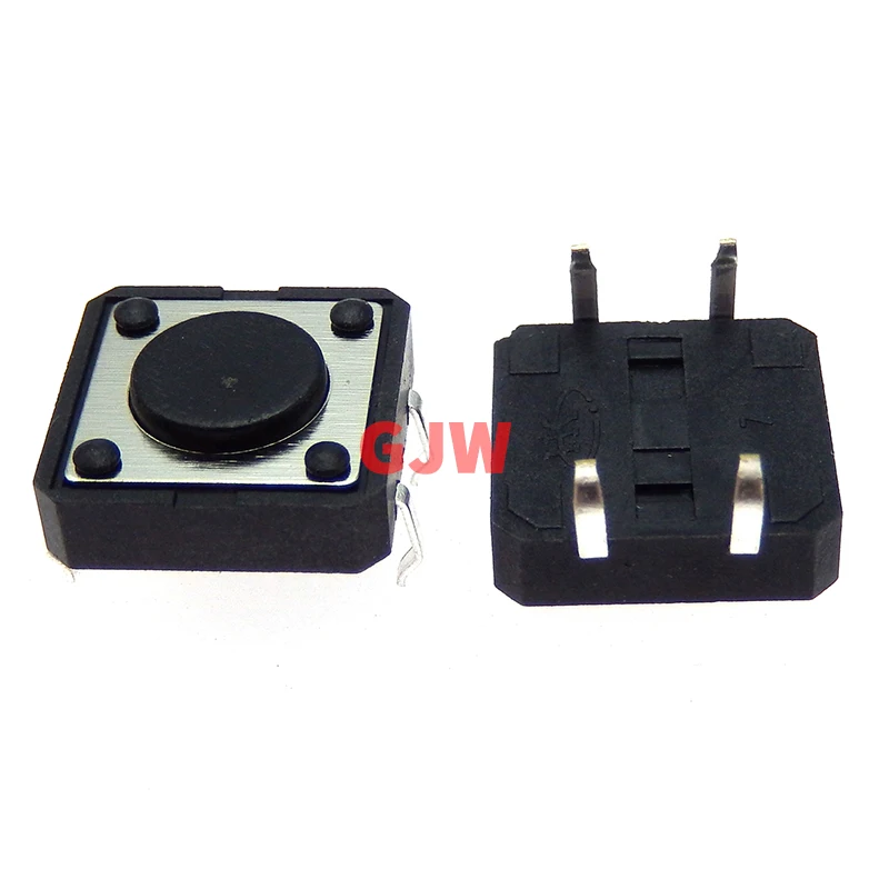 

30PCS 12X12x4.3mm 4PIN dip TACT push button switch Micro key power tactile switches 12x12x4.3 12*12*4.3MM Light touch