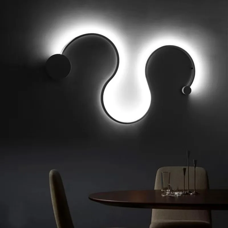 Retro vintage wall lamp for Bedroom Living room Bedside Snake Long Light Indoor home interior decoration led hoses wall lamp