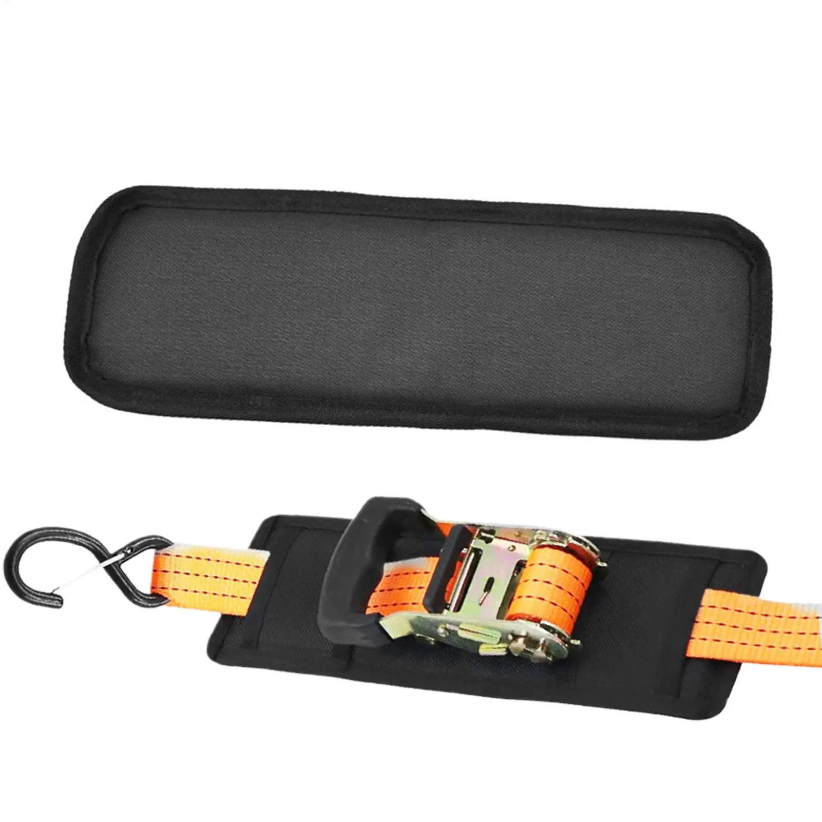 Ratchet Strap Protector 2 Pieces Boat Trailer Strap Protector Polyester Adjustable Pad for Car Boat Trailer Deck Marine