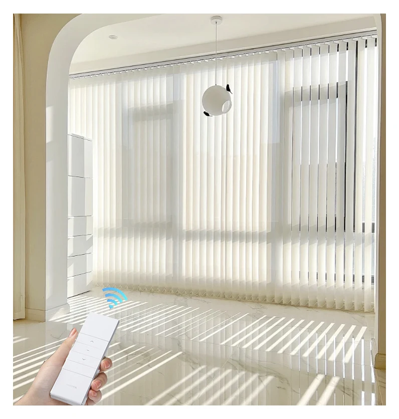 Electric vertical blinds vertical venetian blind shading balcony bedroom living room office sunscreen partition curtain