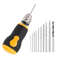 A57M-Manual Drill Mini Hand Drill Tool Portable Tool Set Small Hand Drill, Woodworking Hand Drill For Model Jewelry