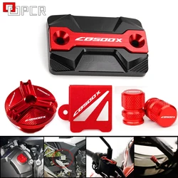 CB500X Motorcycle Accessories Rear Front Brake Fluid Reservoir Cover For HONDA CB 500X CB500 X Engine Oil Filler Cap