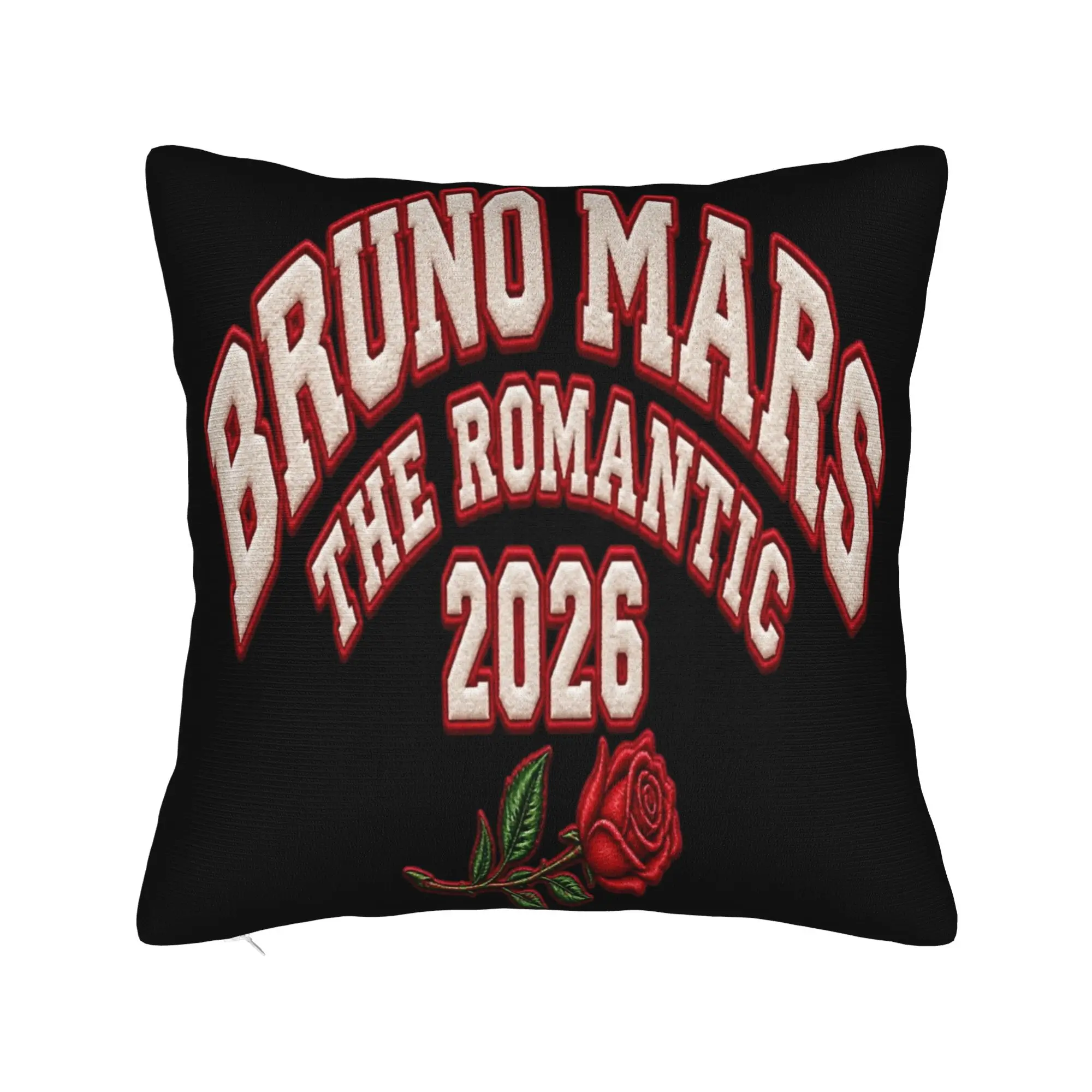 Decorative Pillowcases Bruno Mars Romantic Tour 2026 Merch Home  Pillow Case Cover Square Multiple Sizes