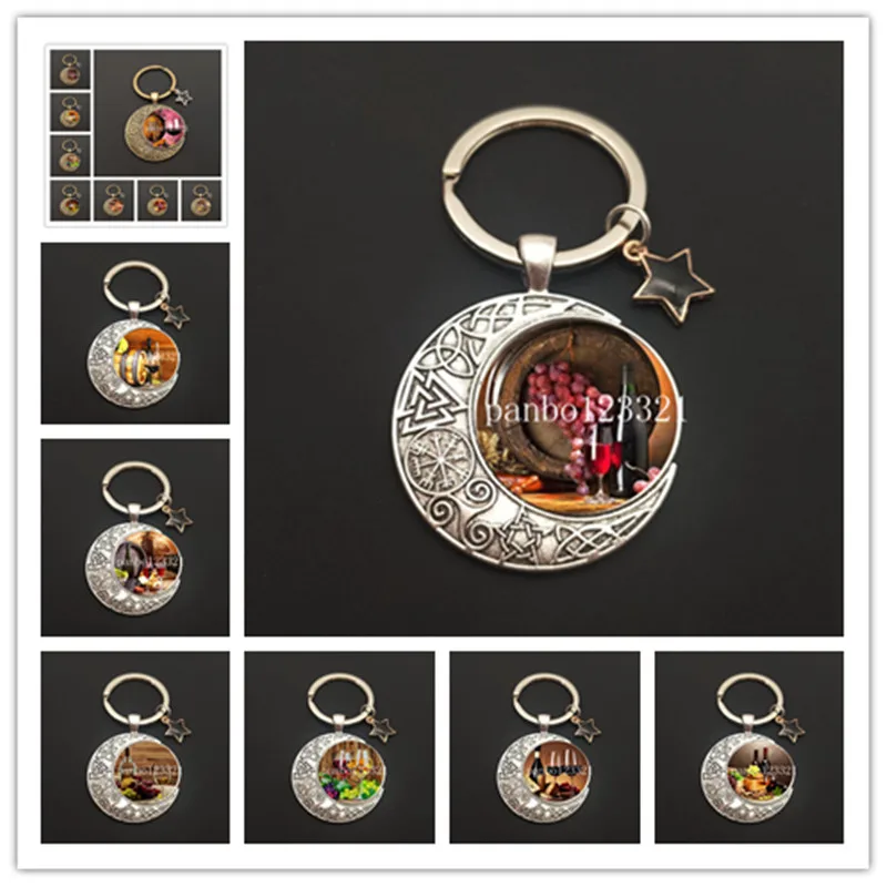 

Classic Wine Cellar Keychain Wine Glass Wine Wine Wine Keychain Bar Keychain Gifts for Women and Men Who Love Wine