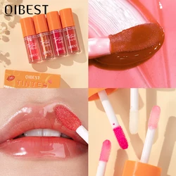 QIBEST Clear Lip Gloss Moisturizing Lip Balm Crystal Jelly Lip Oil Sexy Plumping Red Lipstick Gloss Make Up Lips Makeup Tools