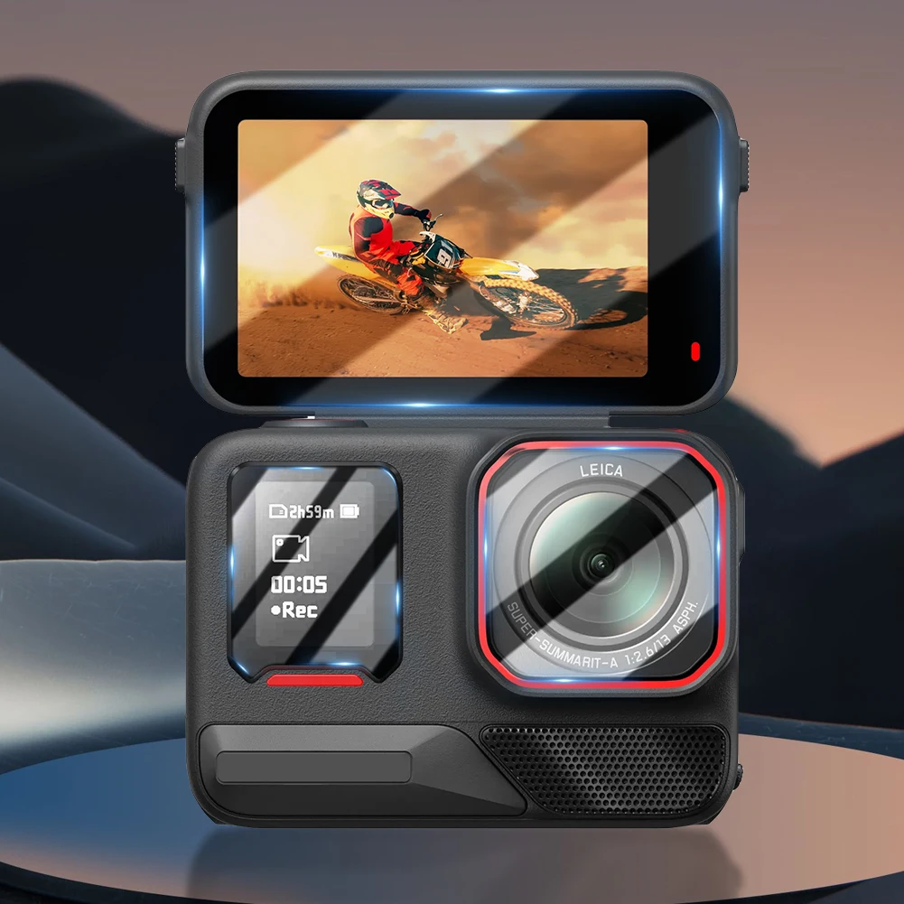 2 упаковки защитных пленки из закаленного стекла для Insta360 Ace Pro 2, защитная пленка для объектива 9H для Insta360 Ace Pro 2 Cam